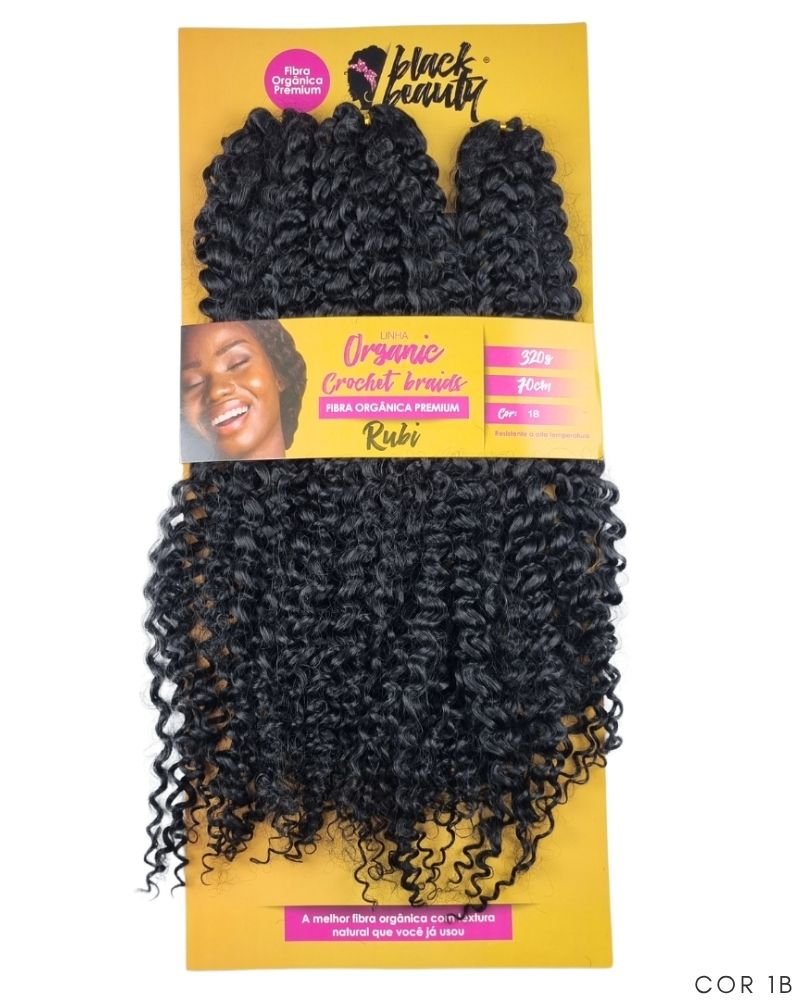 Cabelo Cacheado Rubi Orgânico - Black Beauty