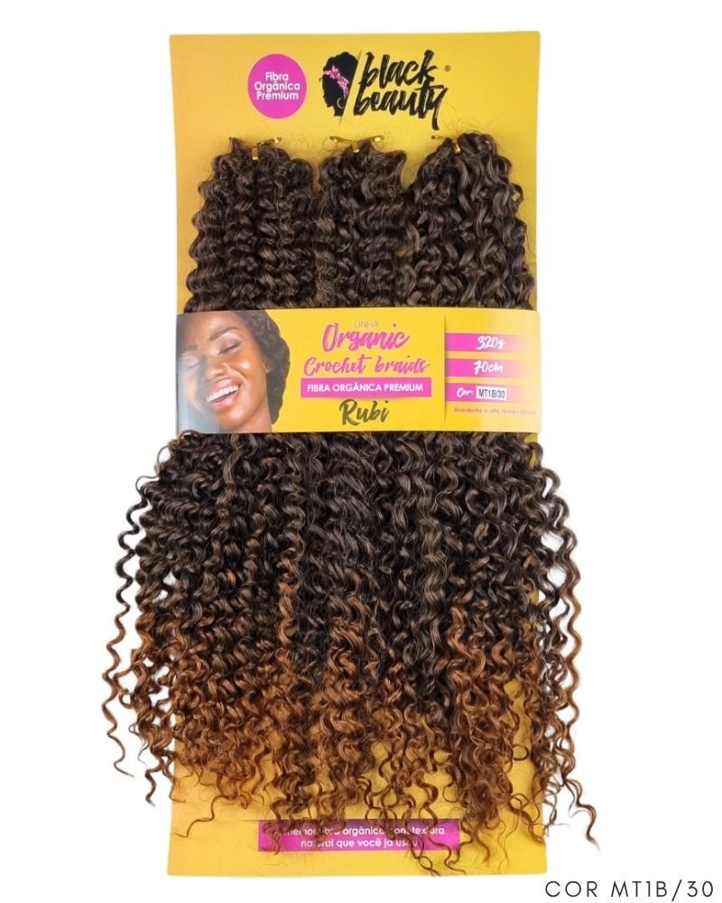 Cabelo Cacheado Rubi Orgânico - Black Beauty