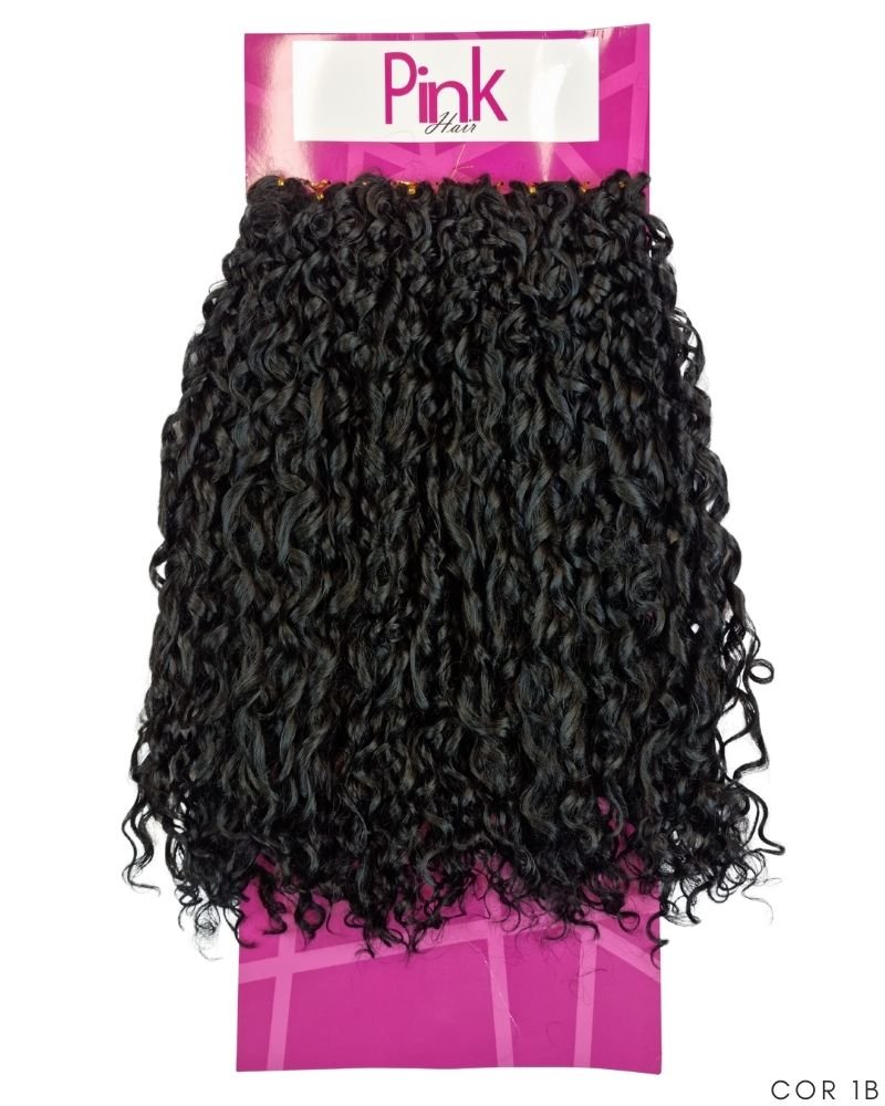 Cabelo Cacheado Selena Bio Fibra Premium - Pink Hair