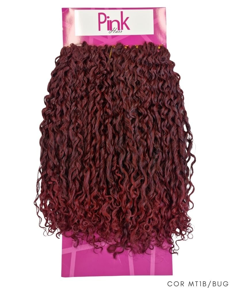Cabelo Cacheado Selena Bio Fibra - Pink Hair