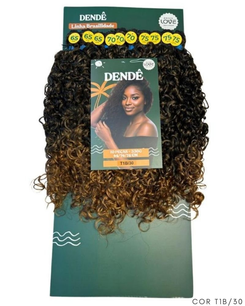 Cabelo Dendê Fibra Brasileira Bio Fibra Cacheado