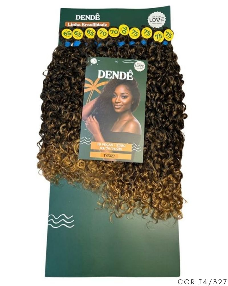 Cabelo Dendê Fibra Brasileira Bio Fibra Cacheado