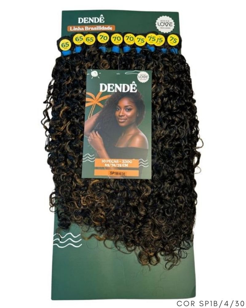 Cabelo Dendê Fibra Brasileira Bio Fibra Cacheado
