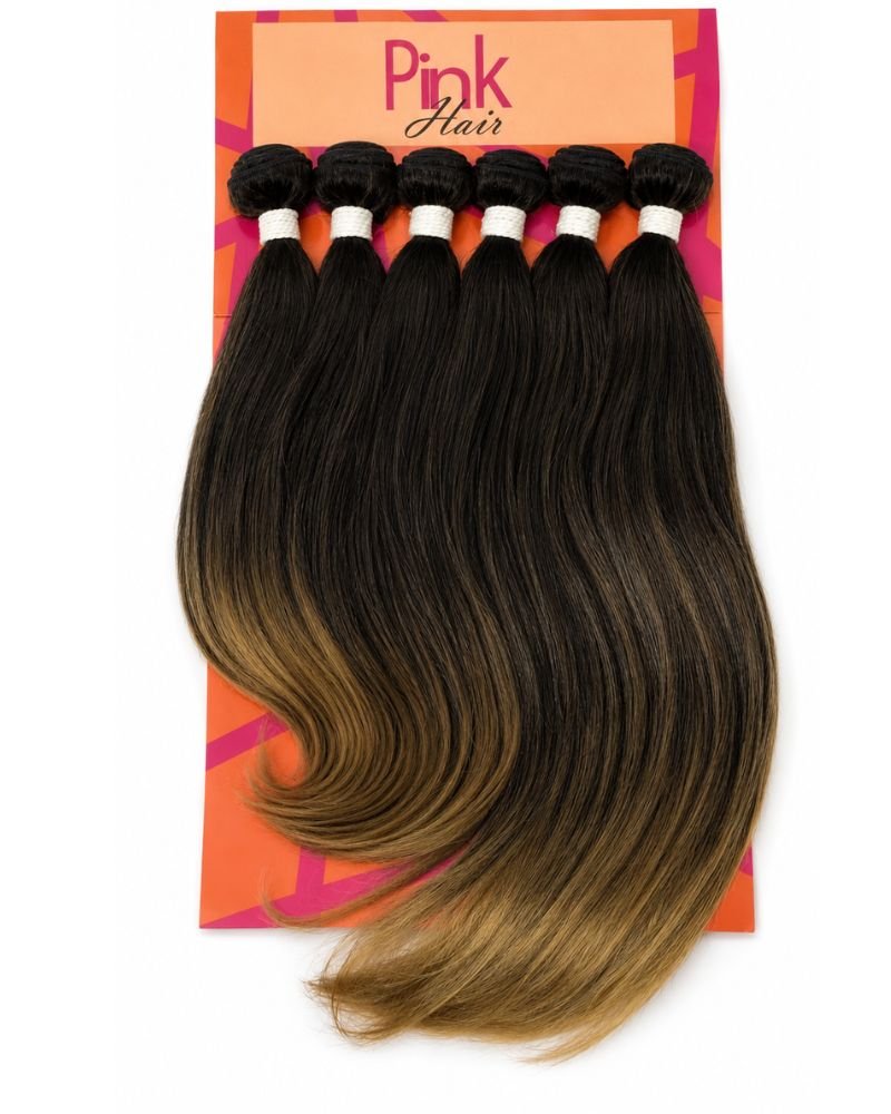 Cabelo Liso Dani Bio Fibra Premium - Pink Hair