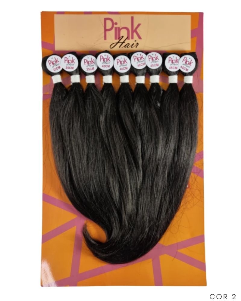 Cabelo Liso Dani Plus Bio Fibra Premium - Pink Hair