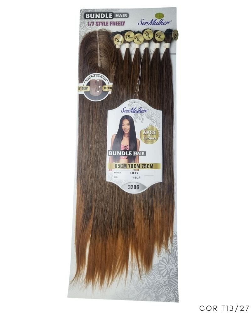 Cabelo Liso Lilly com Closure - Ser Mulher