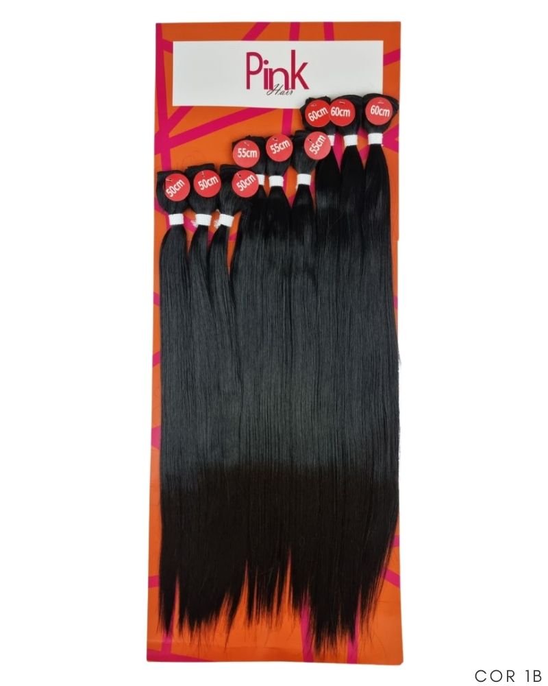 Cabelo Liso Sabrina Bio Fibra Premium - Pink Hair