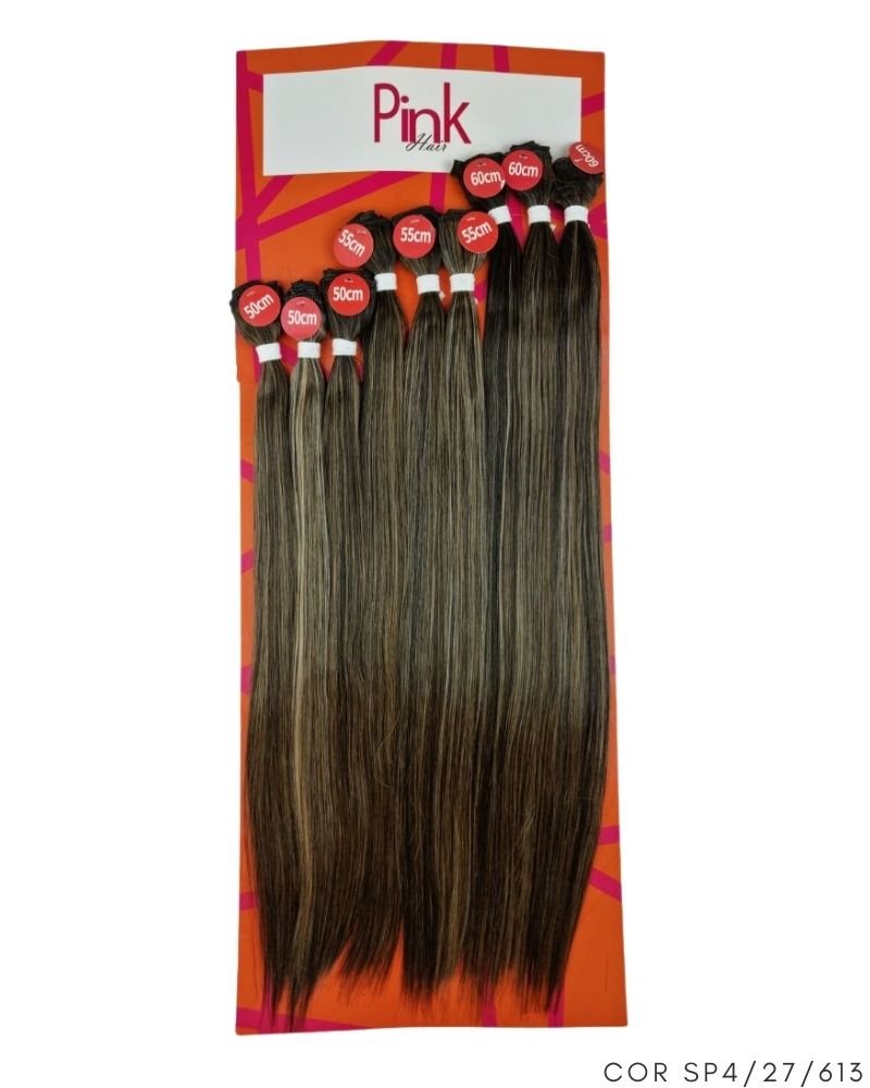 Cabelo Liso Sabrina Bio Fibra Premium - Pink Hair