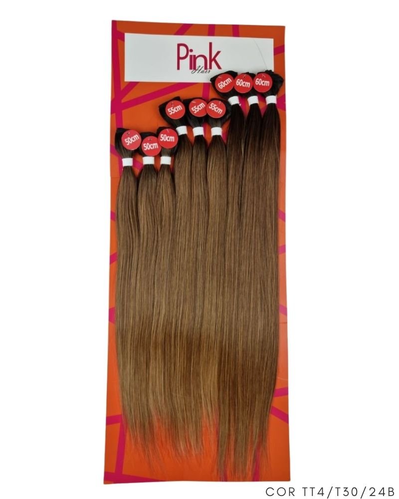 Cabelo Liso Sabrina Bio Fibra Premium - Pink Hair
