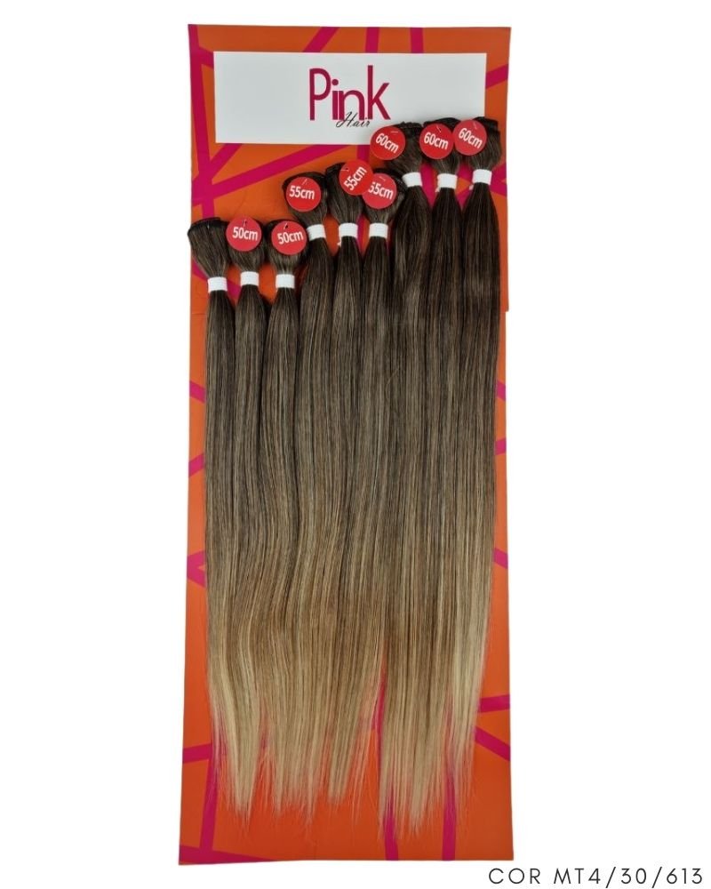 Cabelo Liso Sabrina Bio Fibra Premium - Pink Hair