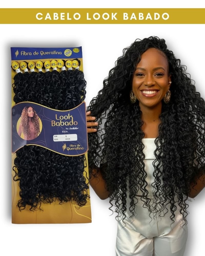 Cabelo Look Babado Fibra de Queratina Cacheado - Ser Mulher