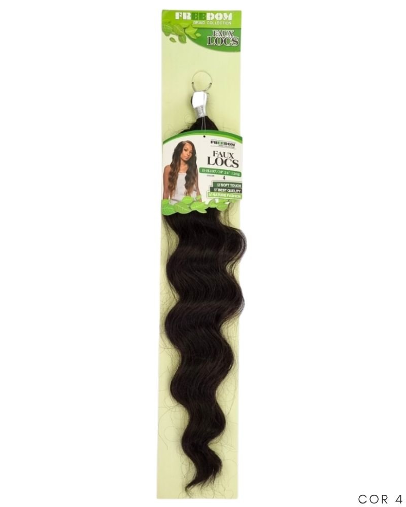Cabelo Ondulado Faux Locs da Freedom Crochet Braid 120g
