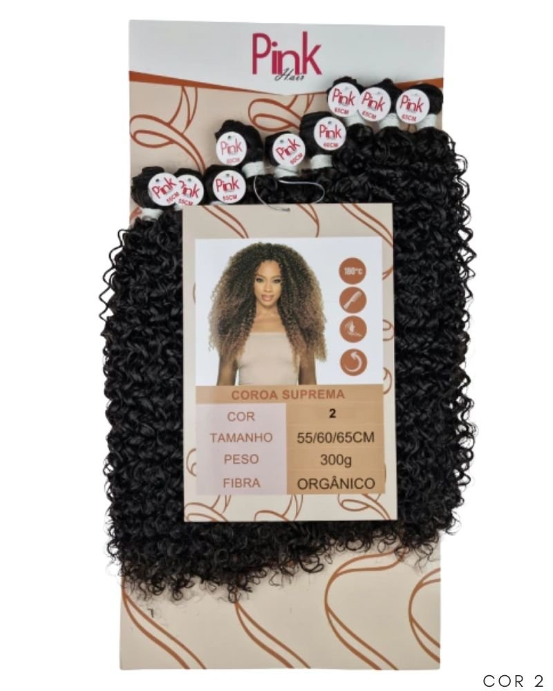 Cabelo Orgânico Coroa Suprema Cacheado