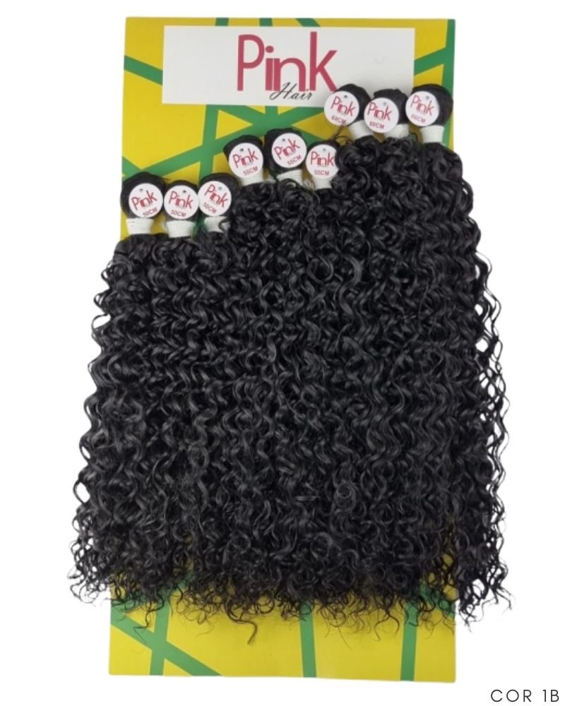 Cabelo Orgânico Dandara Cacheado - Pink Hair