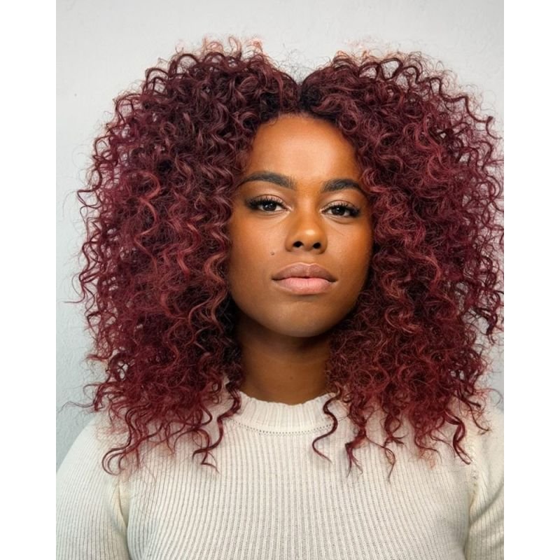 Cabelo Orgânico Giovana Cacheado - Pink Hair