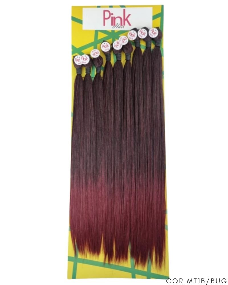Cabelo Orgânico Kim Liso - Pink Hair