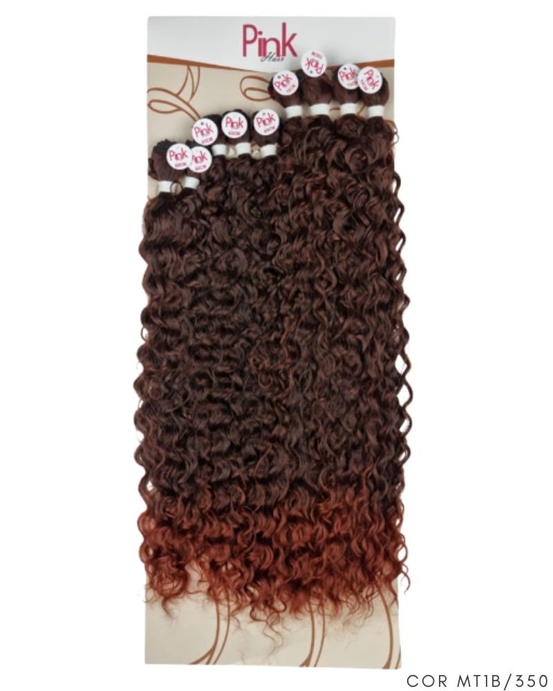 Cabelo Orgânico Lady Cacheado - Pink Hair by Ramana Borba