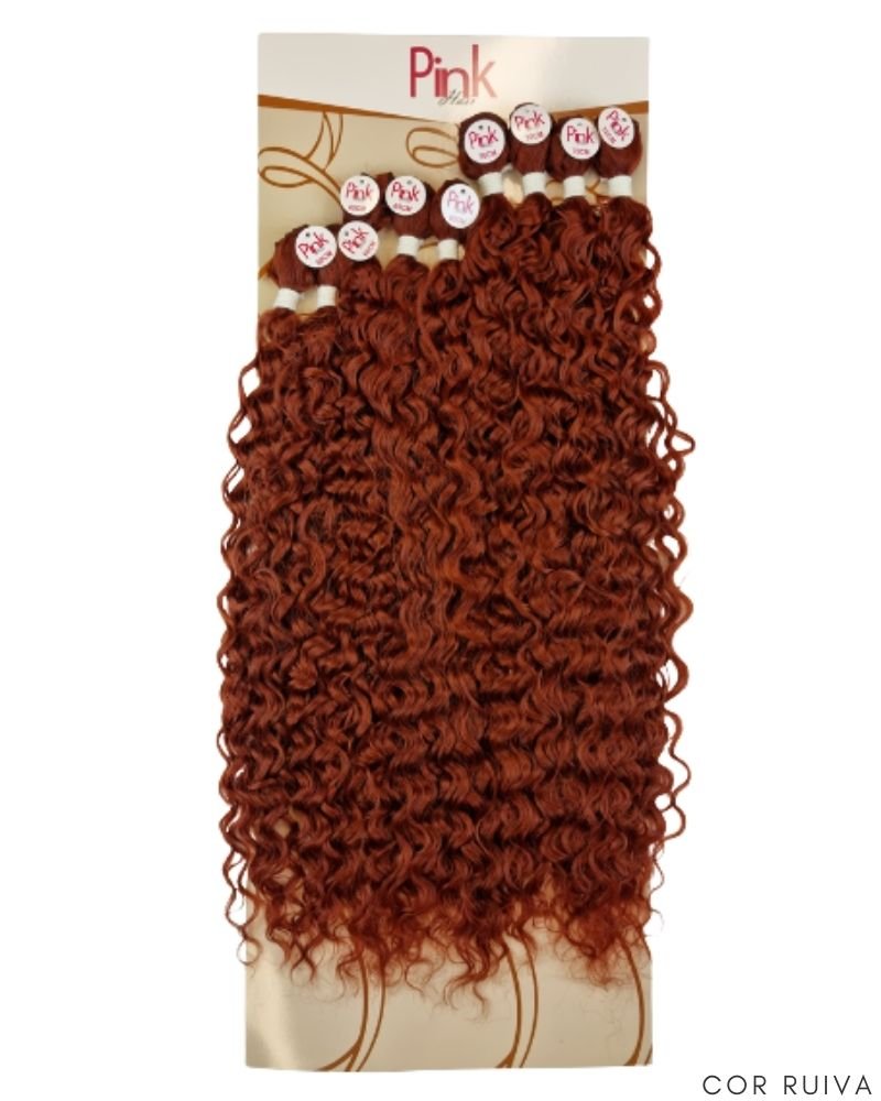 Cabelo Orgânico Lady Cacheado - Pink Hair by Ramana Borba