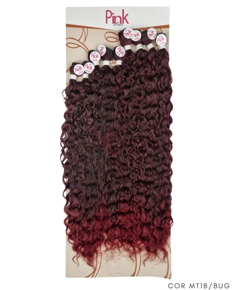 Cabelo Orgânico Lady Cacheado - Pink Hair by Ramana Borba