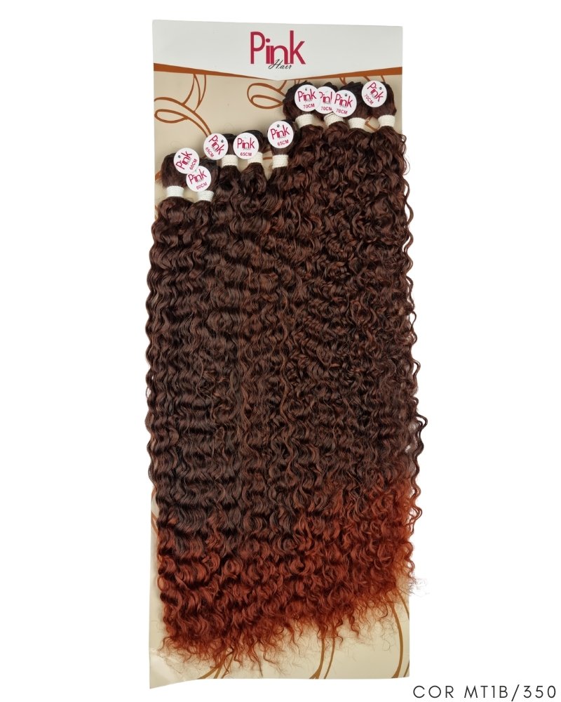 Cabelo Orgânico Realeza Cacheado - Pink Hair by Ramana Borba