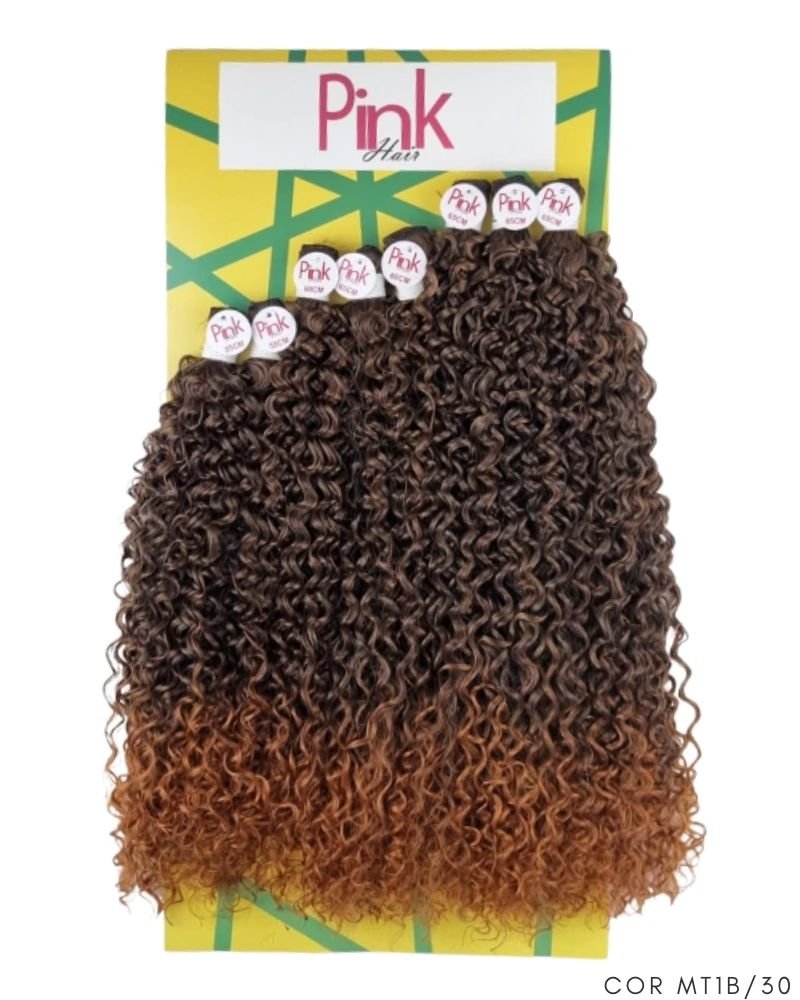 Cabelo Orgânico Tais Cacheado - Pink Hair