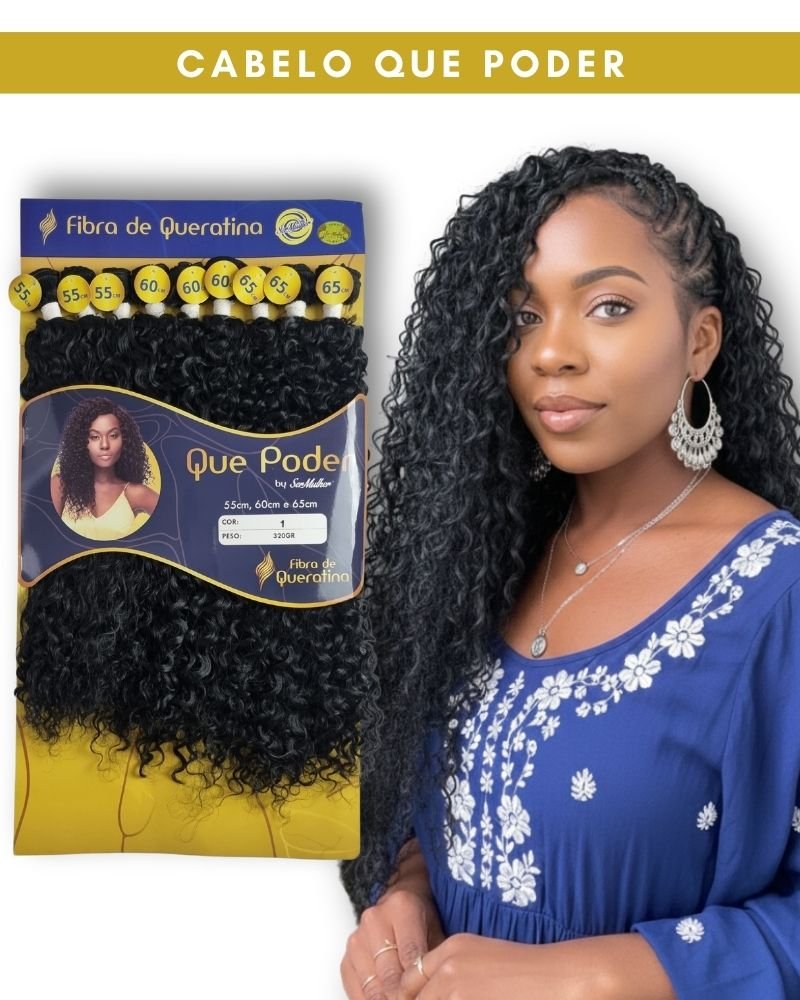 Cabelo Que Poder Fibra de Queratina Cacheado - Ser Mulher