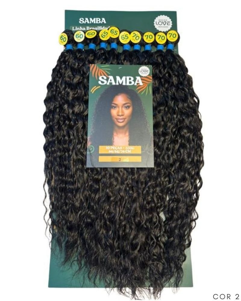 Cabelo Samba Fibra Brasileira Bio Fibra Cacheado