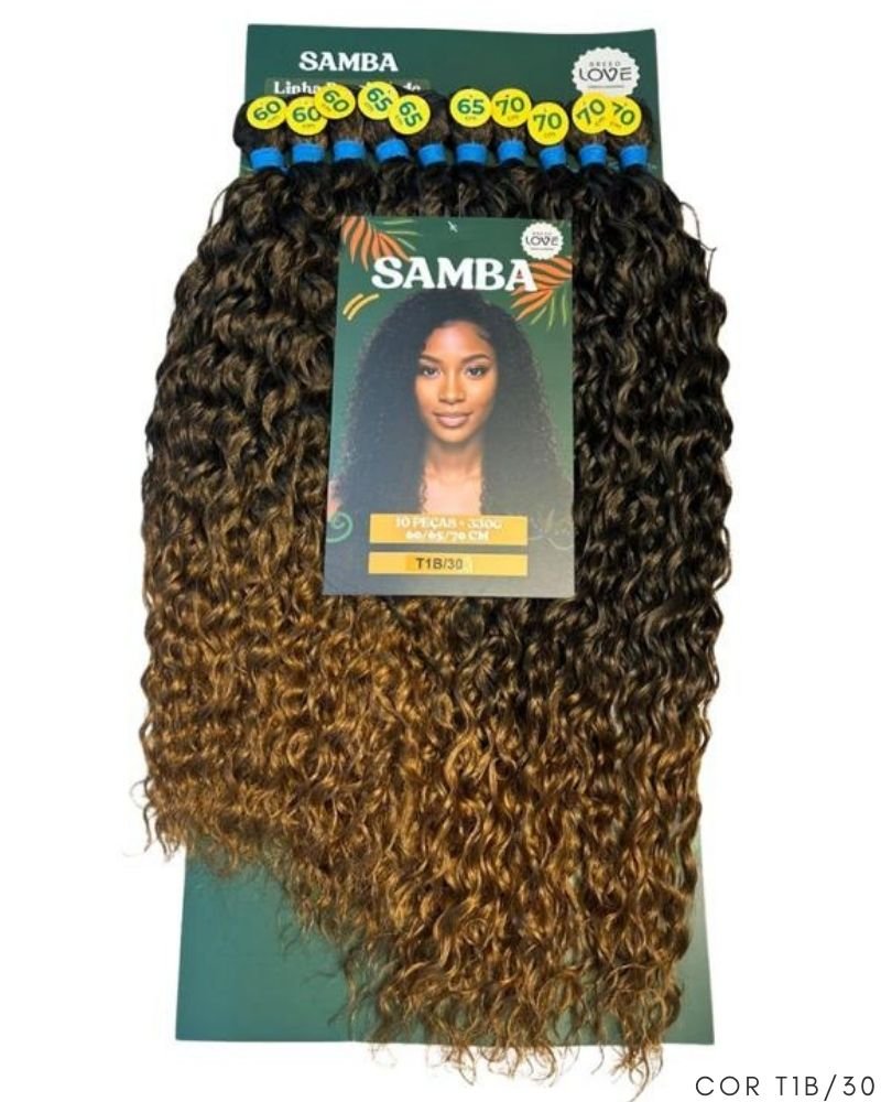 Cabelo Samba Fibra Brasileira Bio Fibra Cacheado