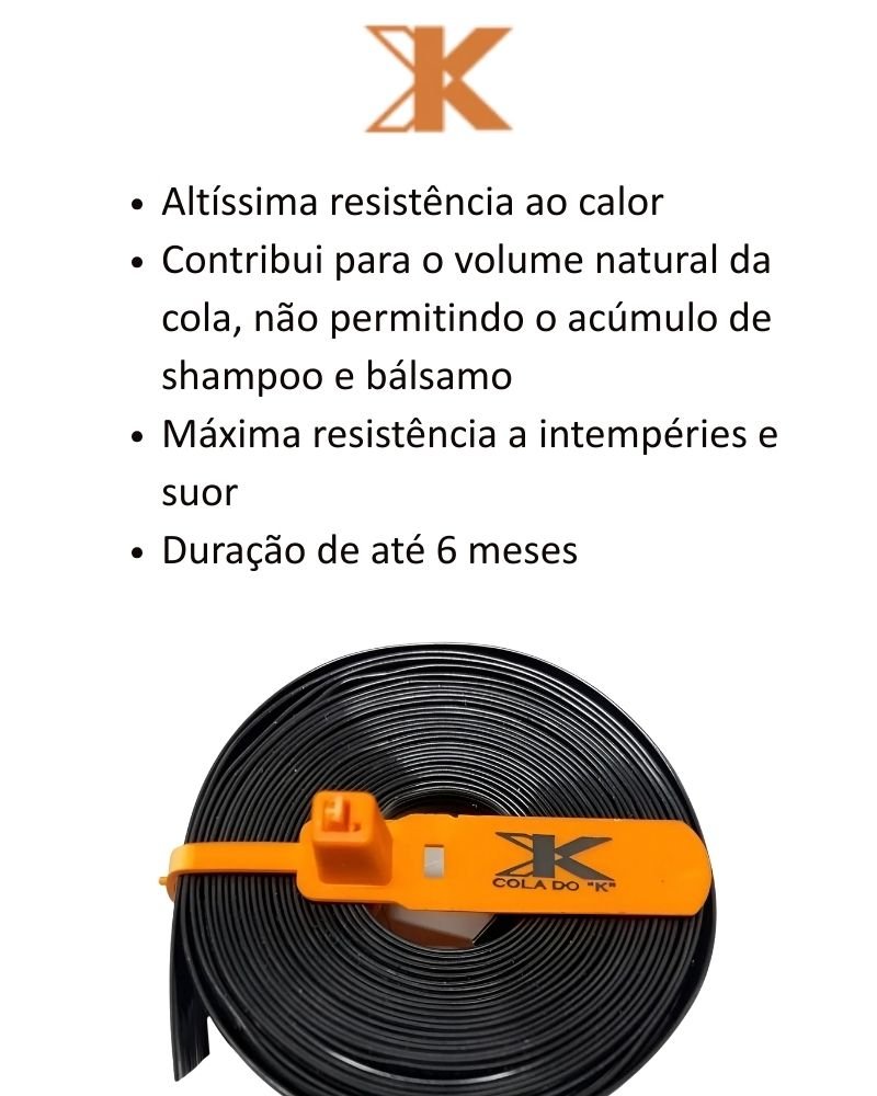 Cola Fita de Queratina do K - Preta