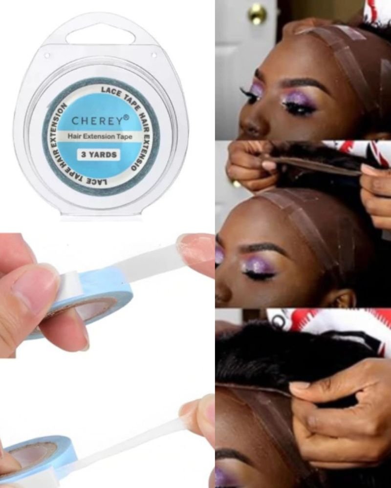 Fita Adesiva Rolo Lace Front 3YD Cherey (azul)