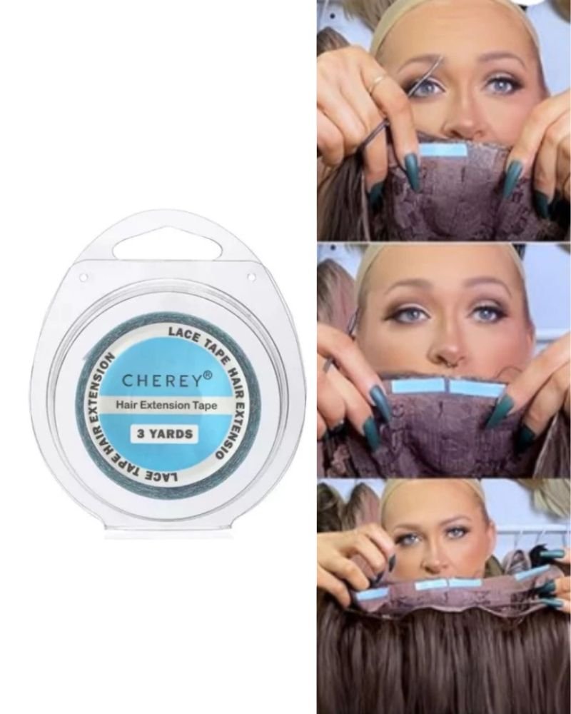 Fita Adesiva Rolo Lace Front 3YD Cherey (azul)