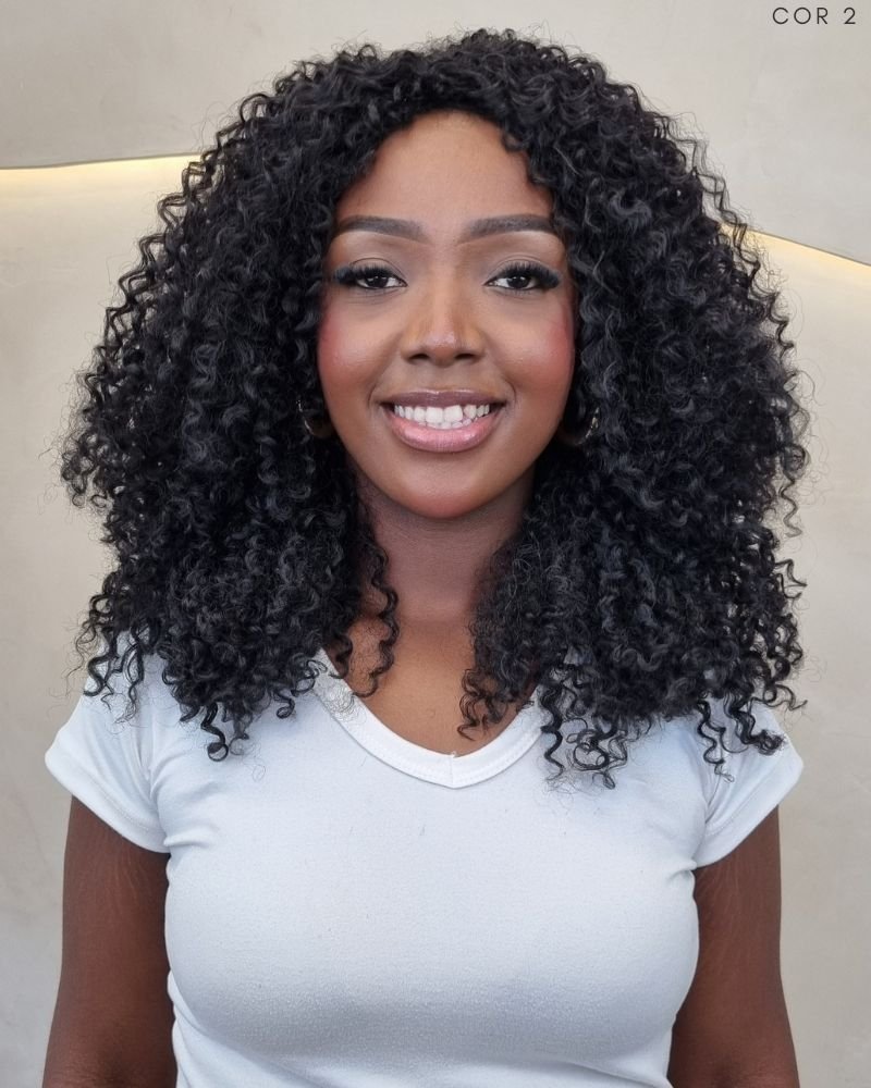 Half Wig Fastina 2 em 1 Bio Proteína Cacheada