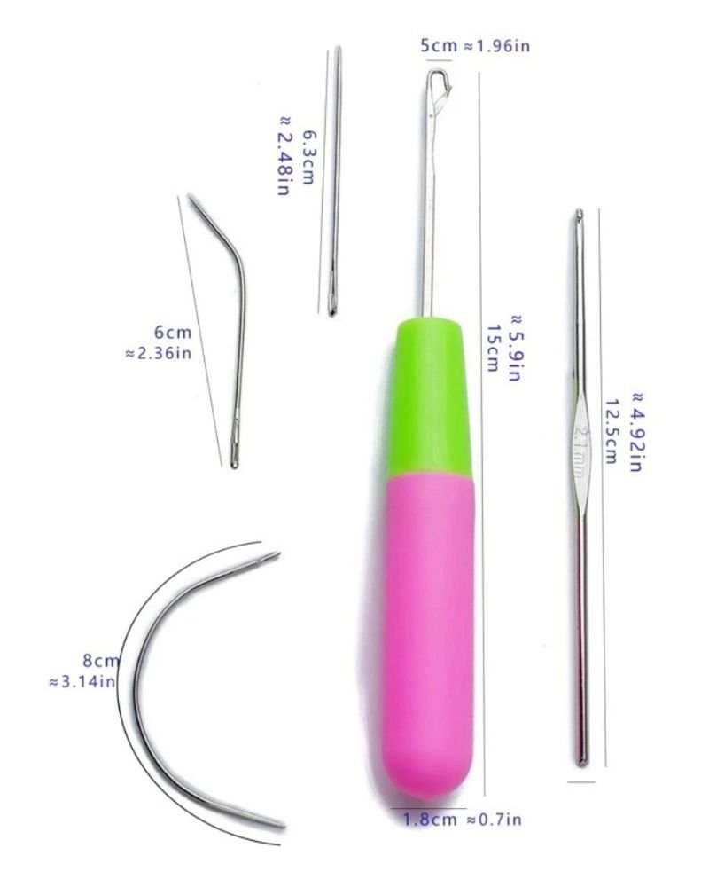 Kit 5 Agulhas Mega Hair