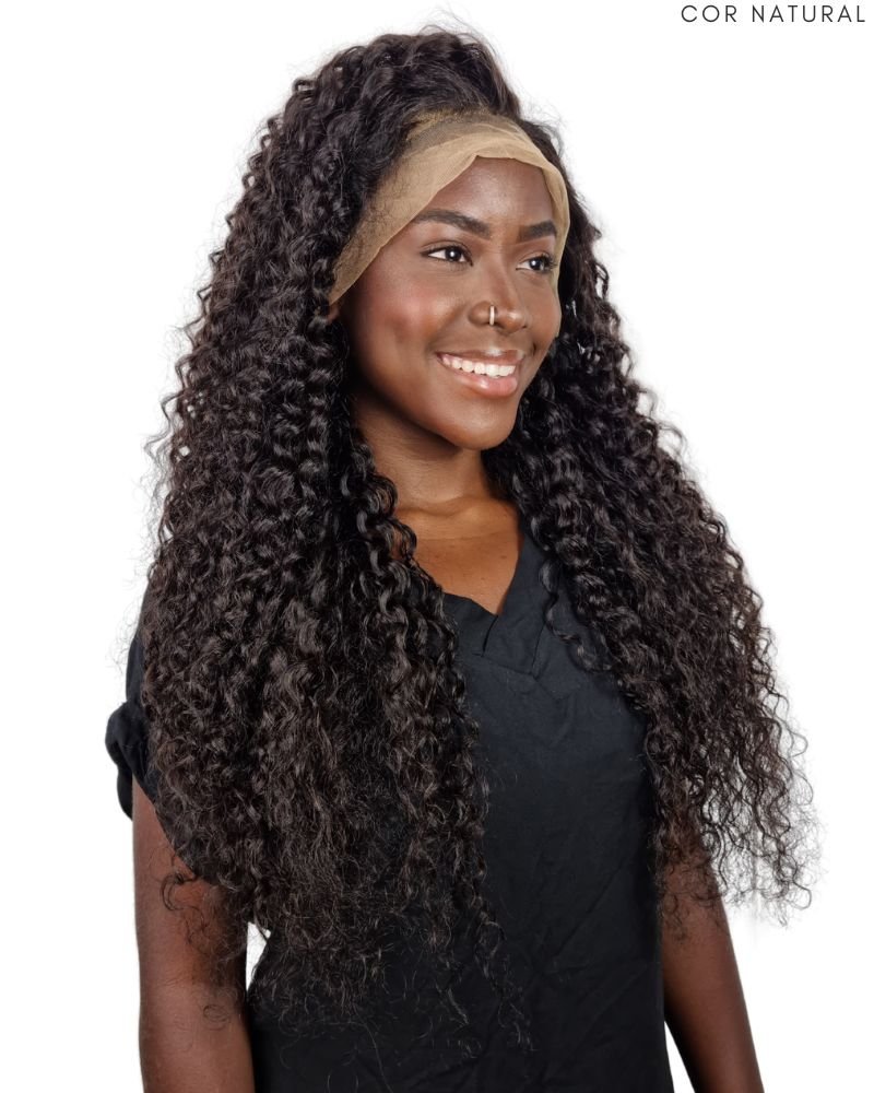 Lace Front Humana Adela 28'' Cacheada - Modern Girl (Cor 2)