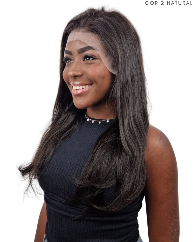 Lace Front Humana Antonela 16' Lisa (Cor 2 Natural) - Modern Girl