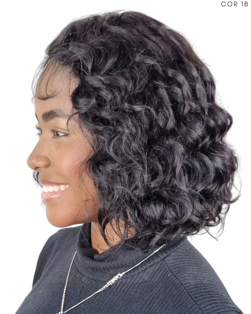 Lace Front Humana Ariel Ondulada - Beauty Hair (Cor 1B)