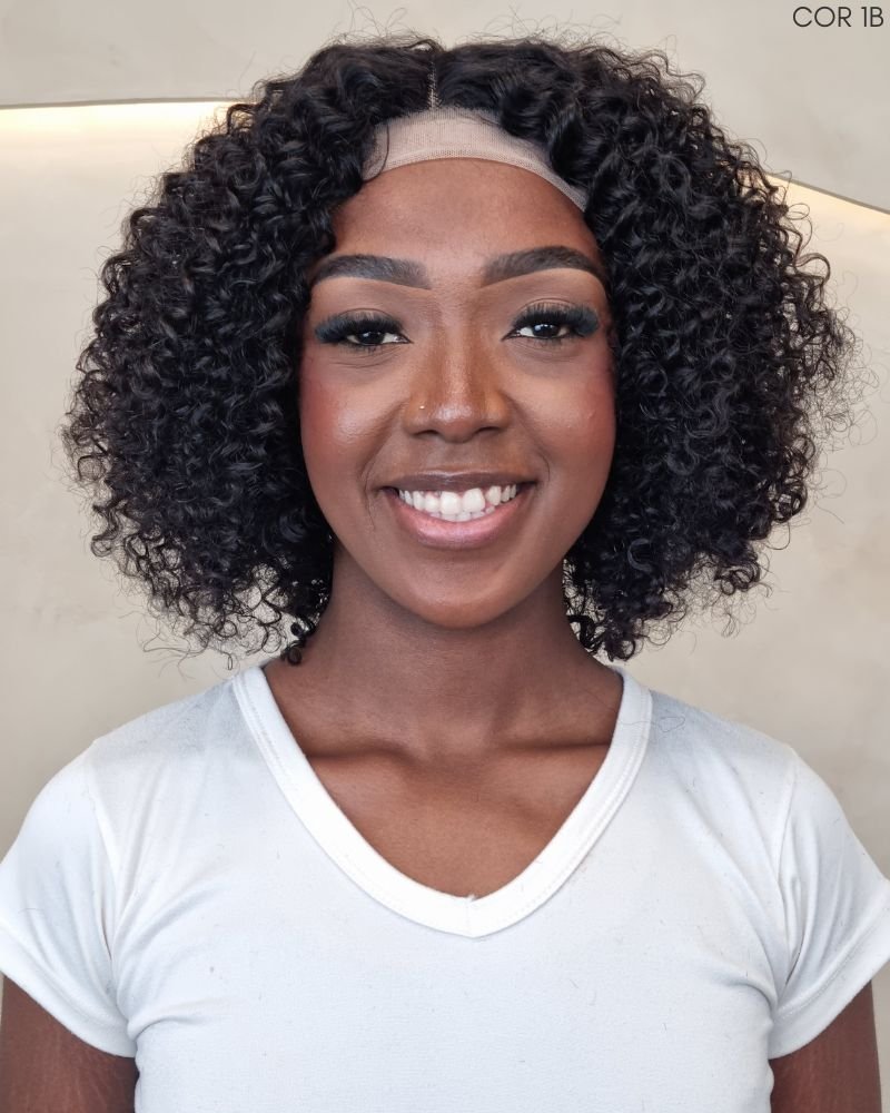 Lace Front Humana Bianca P Cacheada - Beauty Hair