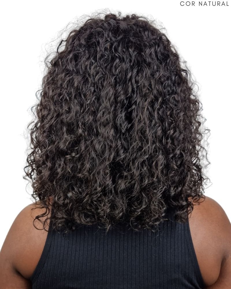 Lace Front Humana Ch G Cacheada - (Cor 2 / Natural)