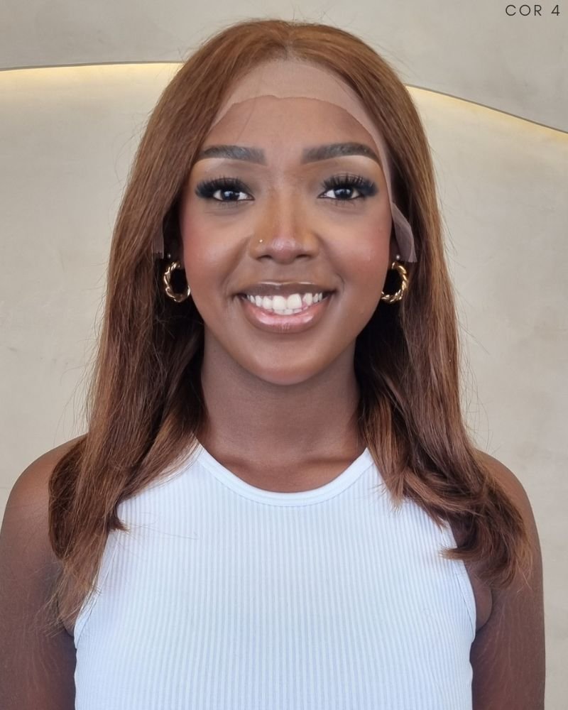 Lace Front Humana Channel G Lisa - (Cor 4)