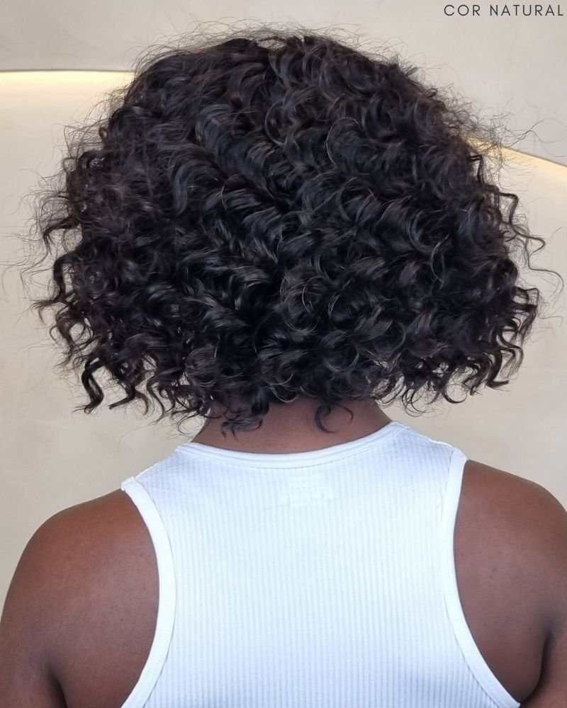 Lace Front Humana Channel P Cacheada - (Cor Natural)