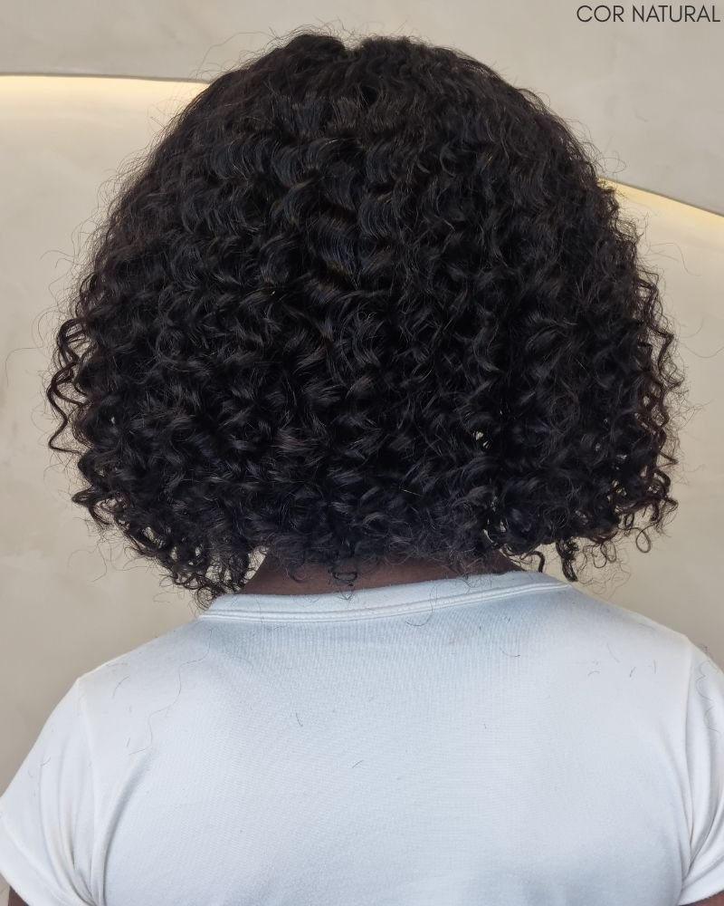 Lace Front Humana Channel M Cacheada - (Cor Natural)