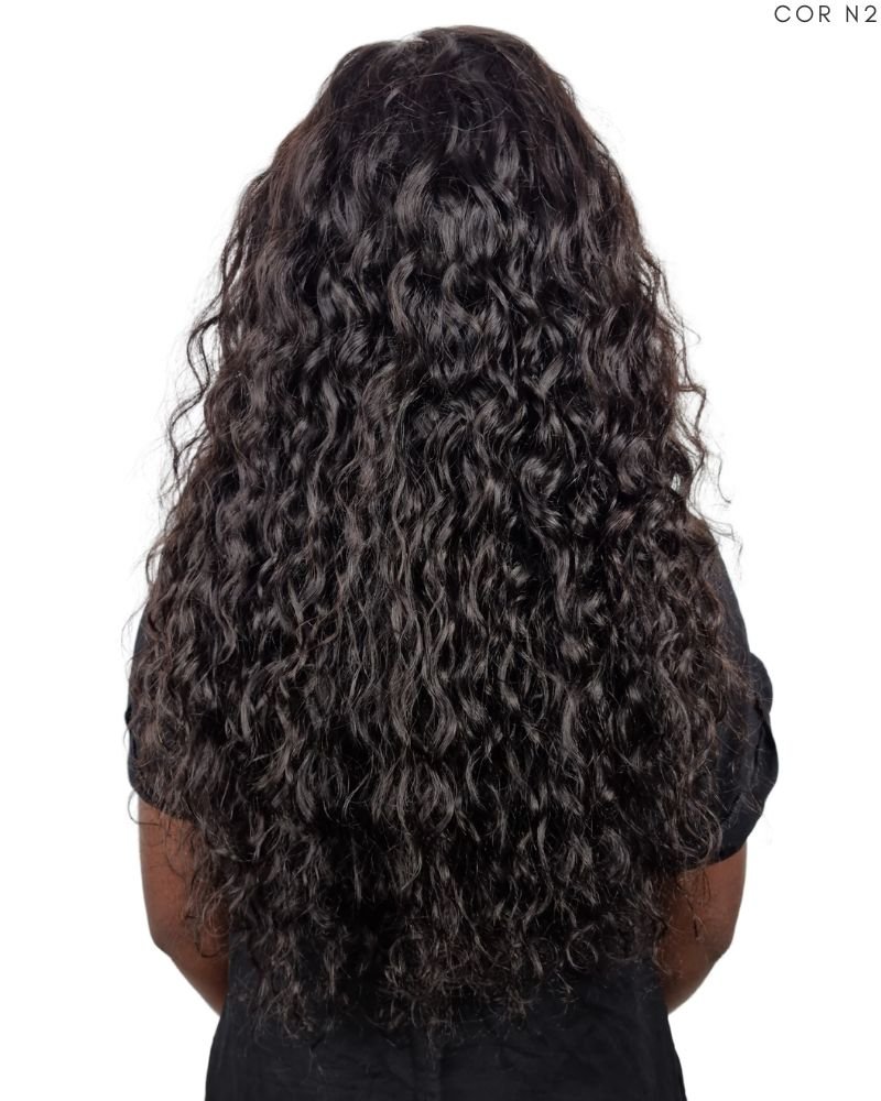 Lace Front Humana Colete 20' Cacheada - Modern Girl (Cor 2)