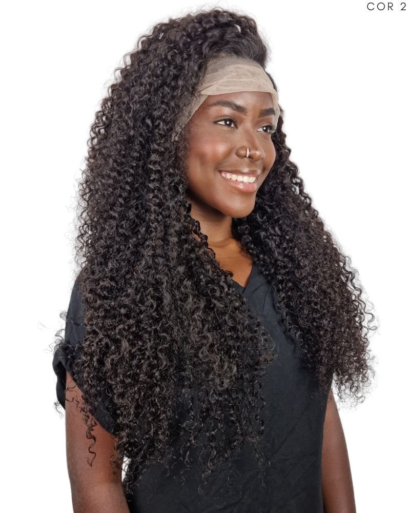 Lace Front Humana Jemily Cacheada - Modern Girl (Cor 2)
