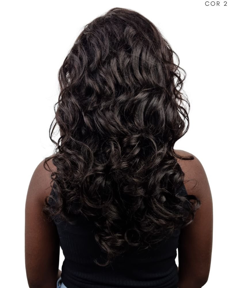 Lace Front Humana Jucelia 18' Ondulada - Modern Girl (Cor 2)