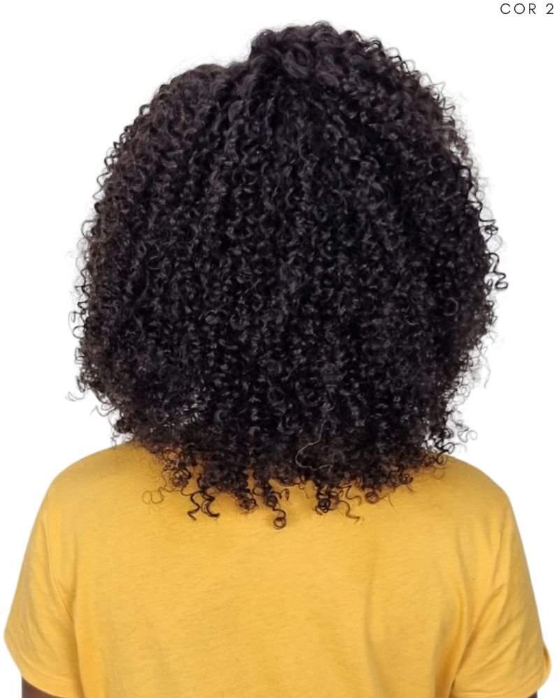 Lace Front Humana Kinky 12' Cacheada - Modern Girl (Cor 2)