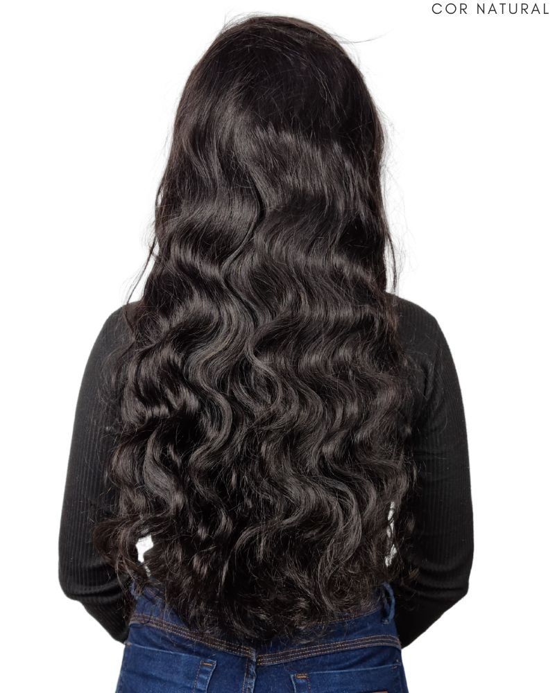 Lace Front Humana Penélope G Ondulada - (Cor 2 - Natural)