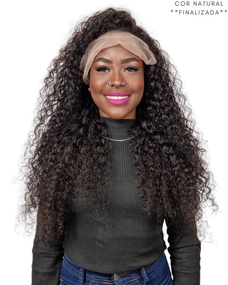 Lace Front Humana Ramona G Cacheada - (Cor 2 - Natural)