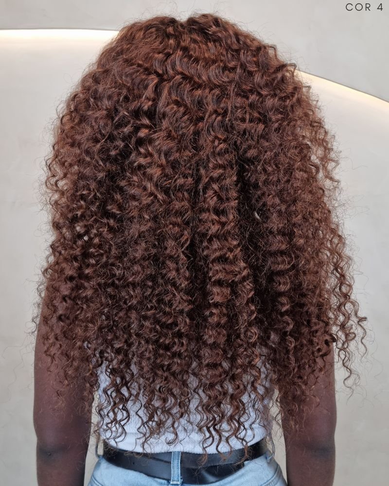 Lace Front Humana Ramona G Cacheada - (Cor 4)