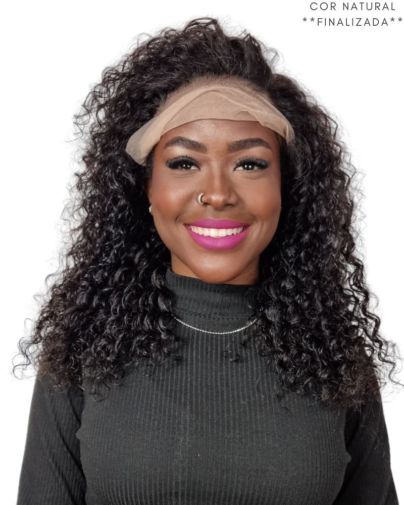 Lace Front Humana Ramona P Cacheada - (Cor 2 - Natural)