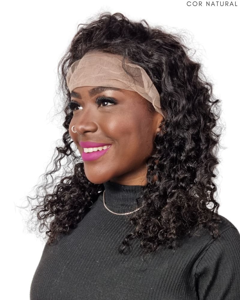 Lace Front Humana Ramona P Cacheada - (Cor 2 - Natural)